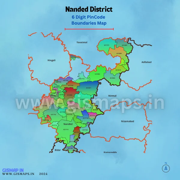 Nanded District Pincode Maps